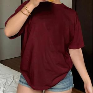 Camiseta informal de manga corta para mujer, diseño sencillo, disponible en una amplia gama de colores, corte holgado y cómodo, ideal para llevar a diario durante todo el año.