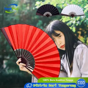 Souvenir Kipas 33cm Polos Kipas Lipat Tari Karnaval Satin Premium