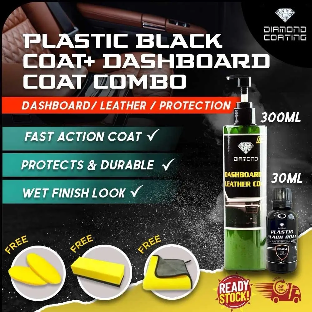 Diamond CoatingPlasticBlack CoatPlasticCoating Nano Coating Pengilat Plastik Murah Plastic Ceramic Coating Automotive Car Leather