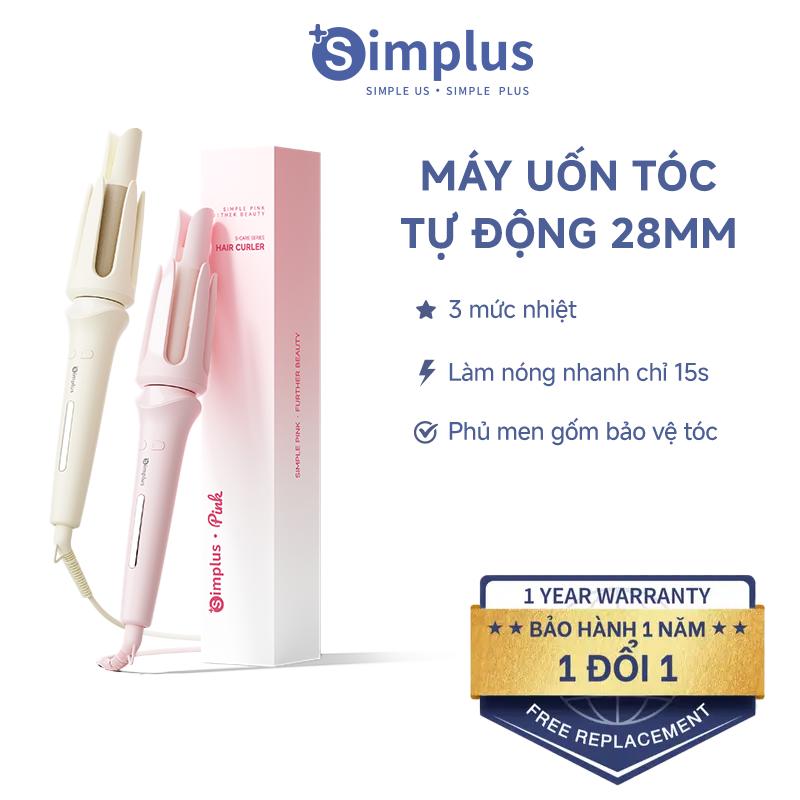 SimplusVN Máy uốn tóc Simplus Lọn xoăn 28mm Lọn xoăn kiểu trứng cuộn 3 mức nhiệt Bản kẹp phủ lớp men không gây hư tổn tóc JFBA013 Bảo hành 1 năm Chỉ đổi không sửa