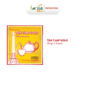 Teh Tjap Solo (Teh Tubruk Instan) Renceng - 35gr x 10pcs