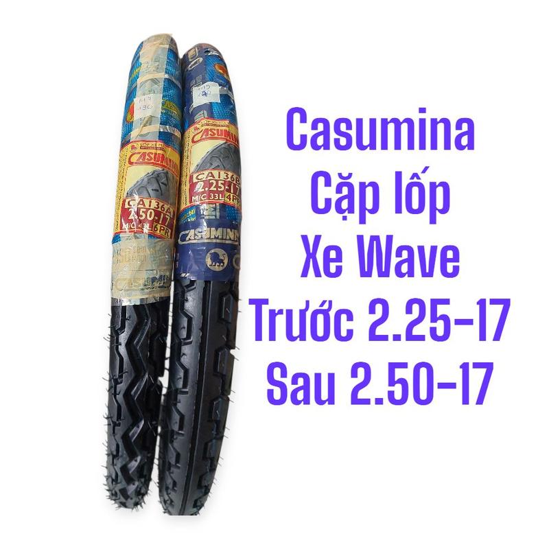 lốp Xe Wave nhỏ 2.25-17 và 2.50-17 Casumina lốp có sử dụng săm. mã 11