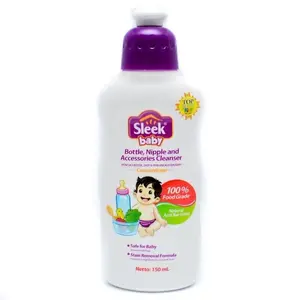 Sleek BOTOL Pencuci Perlengkapan Bayi FOOD GRADE (70ml / 150ml) Bottle Cleanser