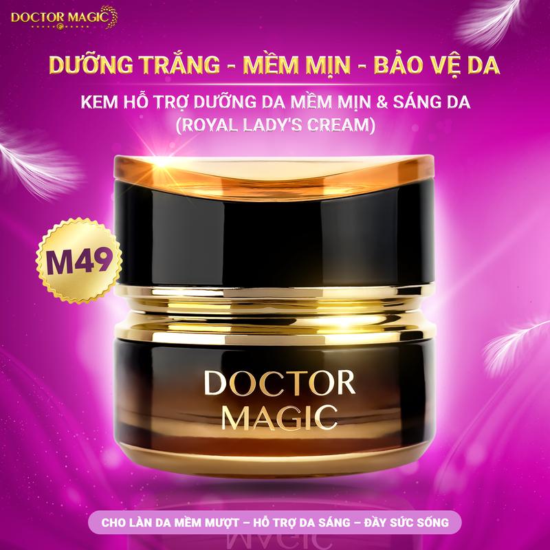M49 - Kem Hỗ Trợ Dưỡng Da Mềm Mịn & Sáng Da Doctor Magic - Royal Lady'S Cream - 35g - Làm Đẹp Da