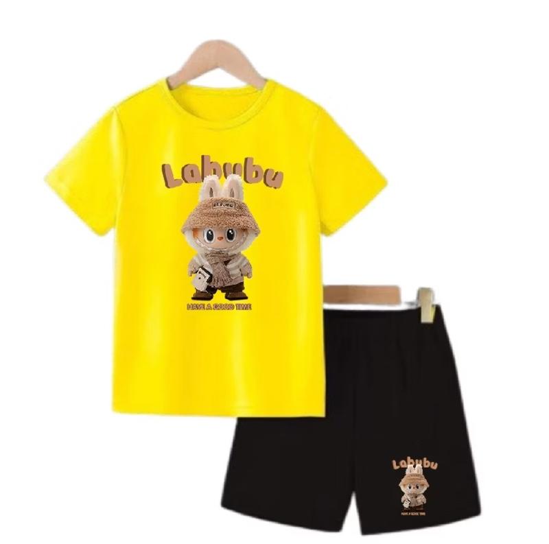 Product Introduction of Baju Dan Celana Labubu Lucu Kaos Celana 1 set Stelan Anak usia 2-12Tahun Setelan Anak Perempuan Dan Laki-laki Cowok Setelan Anak Labubu Anak Cewek Cowok Bayi 28