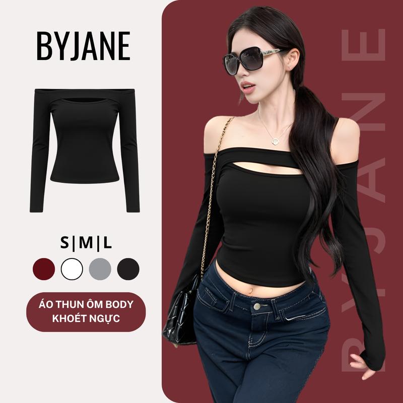   MỞ BÁN   Áo Thun Nữ Trễ Vai Khoét Ngực BYJANE-836 