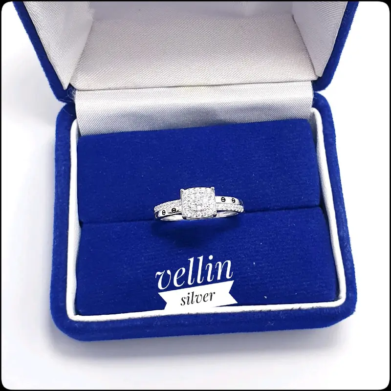 Cincin Wanita Perak 925 Asli - Cincin Ring Silver 925 Ori Antikarat cc235 3