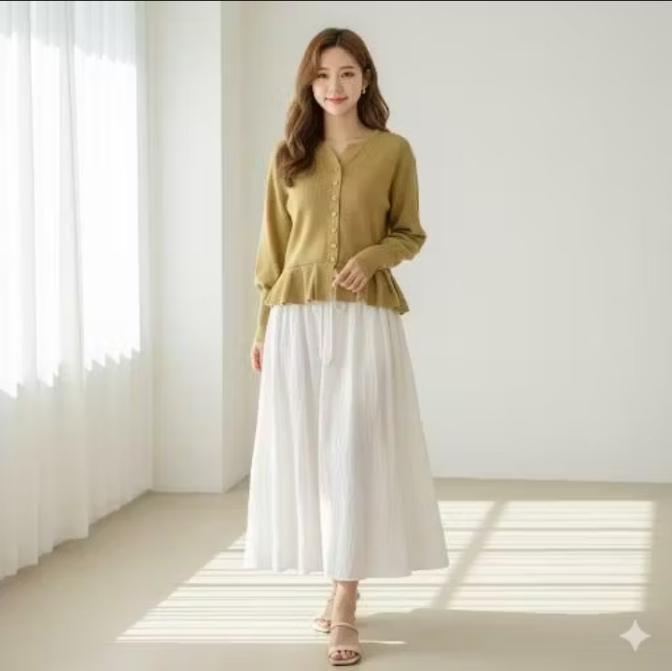 Alana Cardigan Rampel Kancing Flower Tebal Premium dengan Desain Elegan dan Nyaman untuk Tampilan Stylish Anda