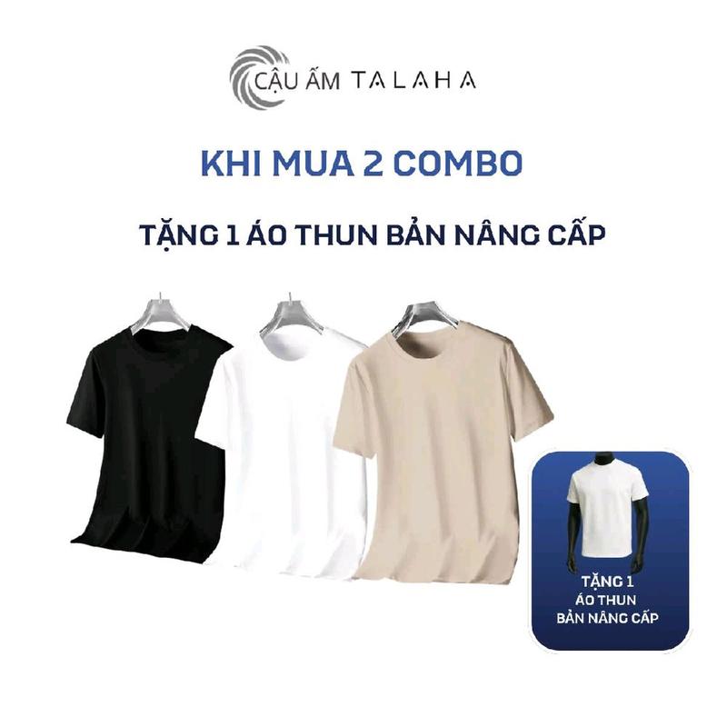  Combo 100k 3 áo thun cotton 35% phiên bản thường   vải dày hơn mát hơn chọn combo 3 áo phiên bản nâng cấp  vải cotton 100% vải em bé dành cho người lớn   