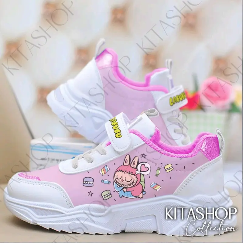SEPATU SNEAKERS ANAK PEREMPUAN/SEPATU LABUBU/SEPATU SEKOLAH ANAK 3