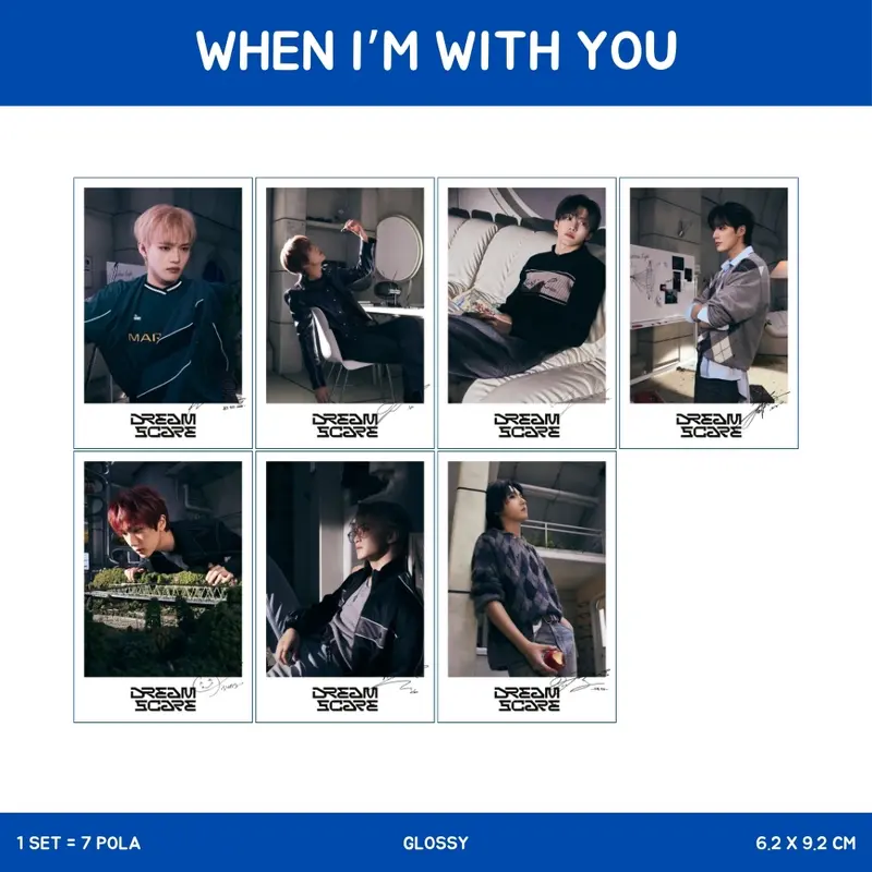 POLAROID NCT DREAM SCAPE (ISI 8 PCS + LAMINASI 2 SISI) TANDA TANGAN TTD KPOP PHOTOCARD CARDS IDOL KOREA PREMIUM MURAH UNOFFICIAL MARK RENJUN JENO HAECHAN JAEMIN CHENLE JISUNG READY STOCK ! 7