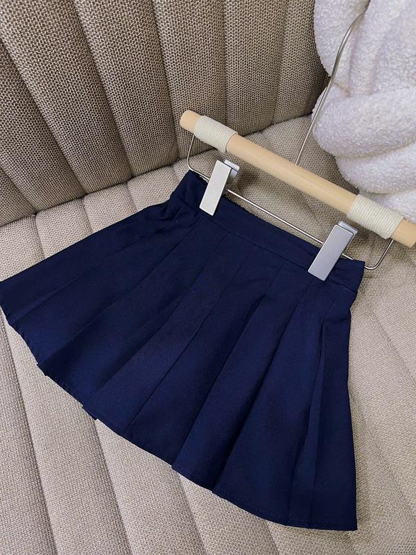 Chân Váy Lẻ Xếp Li 2 Màu 34X Dành Cho Bé Gái