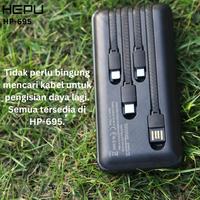 Gambar Powerbank 10000mAh  HEPU HP-965  Kompatibel Semua Tipe Handphone - PUTIH dari Hepu Store Kota Administrasi Jakarta Pusat 3 Tokopedia