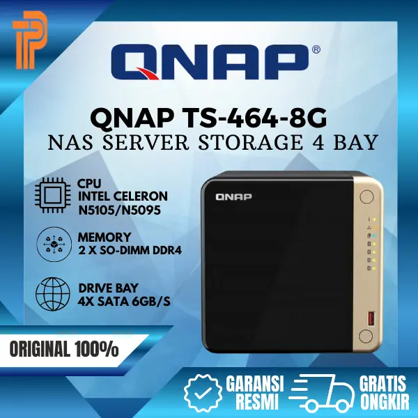 NAS Qnap TS-464-8G - 4Bay 8GB NAS STORAGE