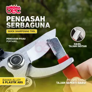 [BEC] Pengasah Pisau Genggam Saku Rautan / Pengasah Mini / Pengasah Gunting Taman Mini Cepat / Pisau Paradised / Alat Asah Pemangkas