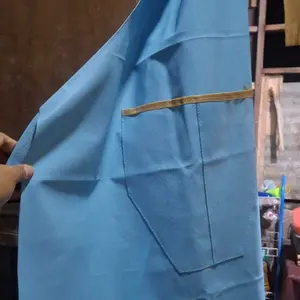 Celemek Anti Air dan Anti Minyak Size Standar 80x60 cm Bahan Kulit Sintetis PVC Apron Premium dengan Tali Pinggang dan Kunci Sodok