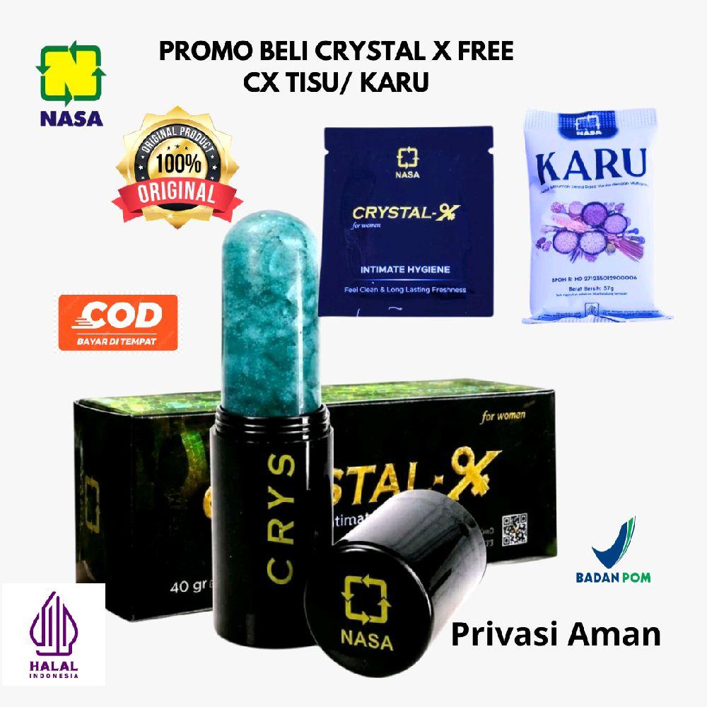 (PROMO CRYSTAL  free Cx tisu/karu) Crystal X Original Nasa  Feminine Hygiene BPOM NA 18171600045 Produk Asli Mencegah Infeksi Jamur & Bakteri
