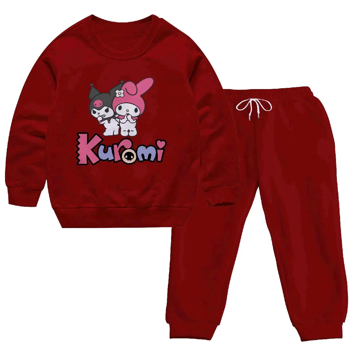 Stelan joger anak kuromi Karakter lucu Fashion Switer Perempuan Sweater Celana
