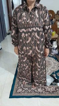 Product Review of THICKAPPAREL - AALIYA Setelan Wanita Blouse dan Celana Kulot - One Set Wanita Kulot from F**a S**i 2