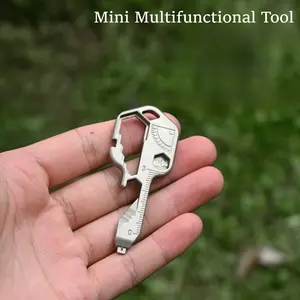 24 in 1 Multifunction Key Tool Combination Stainless Steel Pendant Mini Portable Keychain Outdoor Tools Bicycle Screw Wrench *&