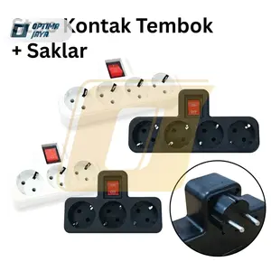 Stop Kontak Arde Dinding ST-3183~ST-3184 TRM / Over Steker + 1 Saklar