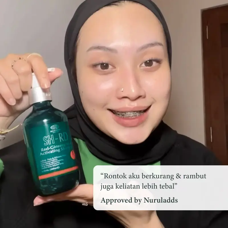 SHRD Red Ginseng Shampoo 200ml | Untuk Mengurangi Rambut Rontok dan tipis 3