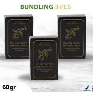 PAKET ISI 3 SABUN MELODY KESED / SABUN KESED SIRIH MELODY BPOM ( sabun kewanitaan )