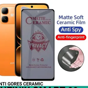 ANTI GORES CERAMIC FOR UNTUK INFINIX SMART 20 MATTE ANTI SPY PRIVACY FULL COVER