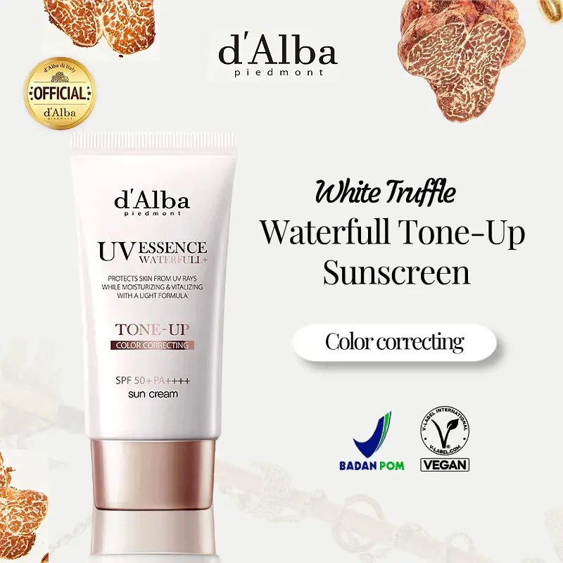 d'Alba Waterfull Sun Cream 50ml Sunscreen SPF50 PA++++ Ringan Tidak Lengket Cepat Meresap