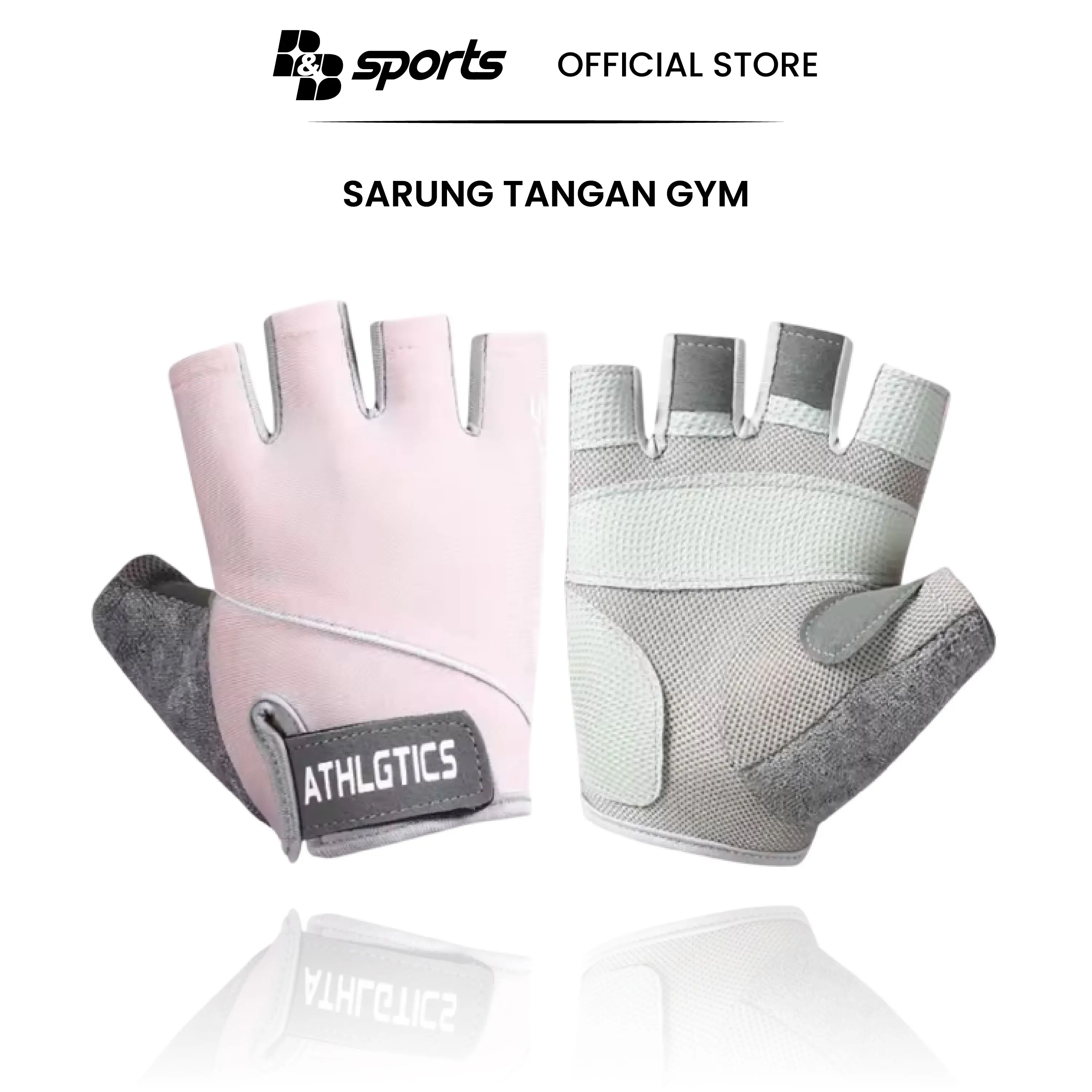 [B&B Sports] Sarung Tangan Gym Anti Slip | Breathable Half Finger Gloves 1813 Olahraga