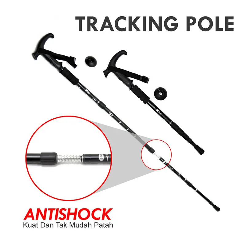 【LOWA】Tongkat Pendakian Gunung TP8101/Tiang Pelacak/Camping Outdoor Kualitas Import 4