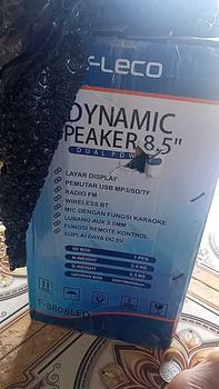 Product Review of Speaker Bluetooth FLECO F-8808 LED 8 Inch Free 2 Mic Wireless Karaoke + Remote - Speaker Karaoke Full Bass FM Radio digital from p**o 1