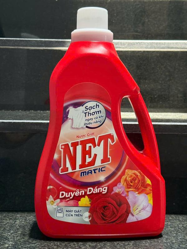  Nước giặt NET Matic đậm đặc 3.3kg - Làm sạch vết bẩn cứng đầu hiệu quả Làm Sạch Giặt Xả 