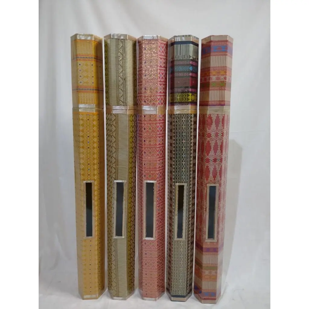 Tabung Songket / Kotak Songket / Tempat Songket Beragam Warna dan Motif Khas Palembang