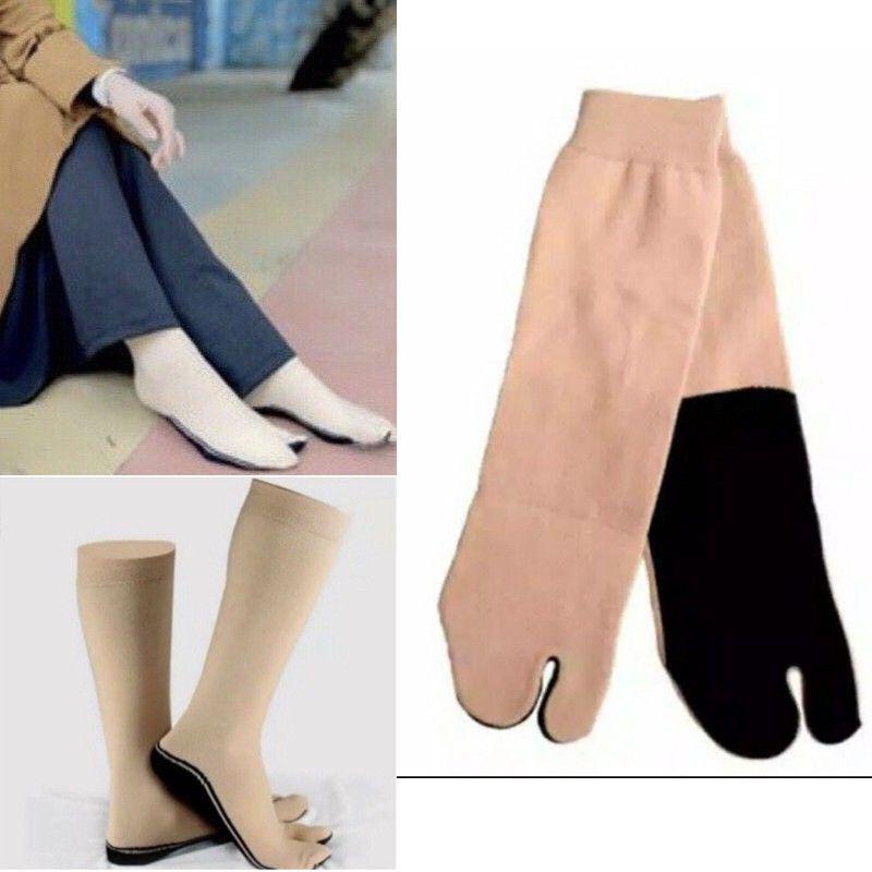 Kaos Kaki Jempol Cream by Rynstelle Nylon White 3