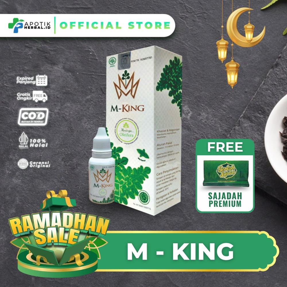Moringa King M KING Herbal Original Asli BPOM - BJS vitamin d & k kesehatan tulang - Ramadhan Sale