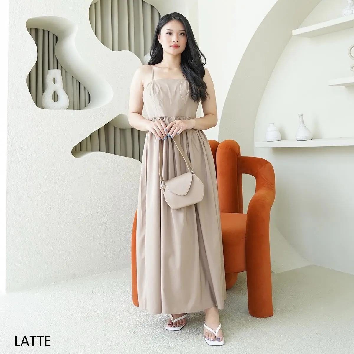 GIJEL DRESS multifungsi cocok untuk inner atau dipakai sendirian, hijab nonhijab friendly Nyaman