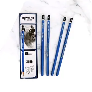 12 Pcs Pensil 2B MONTANA | Pensil Gambar dan Menulis | For Computer
