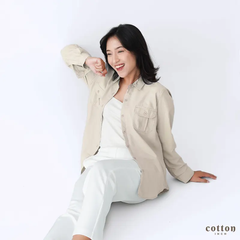 Cotton Inch - Panama Kemeja Basic Baju Atasan Katun 4