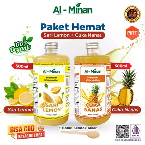 cuka nanas beli satu bonus 1 botol dapat 1 liter cuka nanas premium dan sarilemon 500x 2