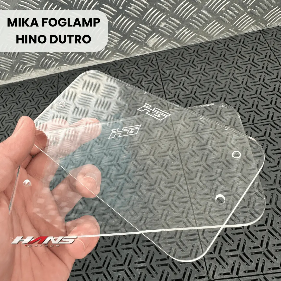 mika foglamp hino dutro dyna dobel engkel bening bahan biled bahan lampu tembak