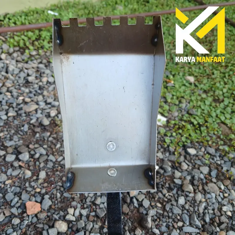 Cetok Bata Ringan/ Sendok Semen Hebel/ Trowel Plat Baja/ Ukuran 7,5 CM dan 10 CM 3