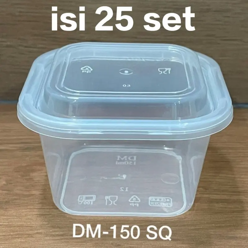 THINWALL DM 150 ML SQUARE MINI - ISI 25 Set 2