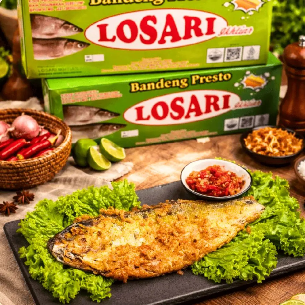 Bandeng Presto Losari Duri Lunak PERKILO (1KG) Isi 3-6 Ekor Halal BPOM