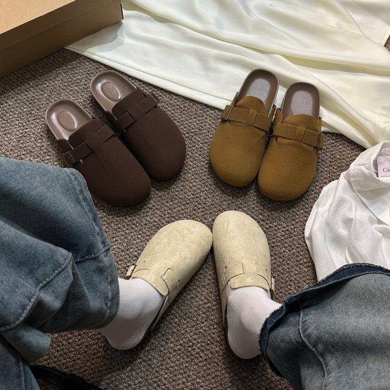 Sục Nam Nu da lộn đế cao 3cm khóa vắt ngang T924 mã 15006