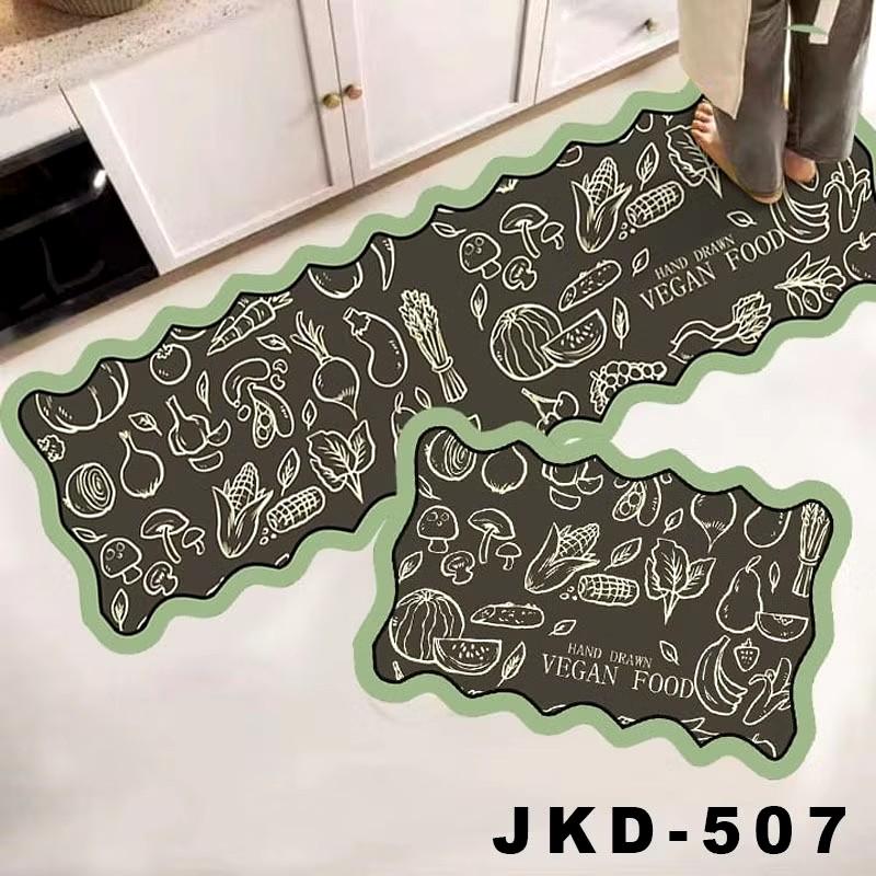 Product Introduction of Keset Dapur 2 in 1 Door Mat Trendy Keset Kaki Dapur Kamar Tebal Anti Slip rumbai 10