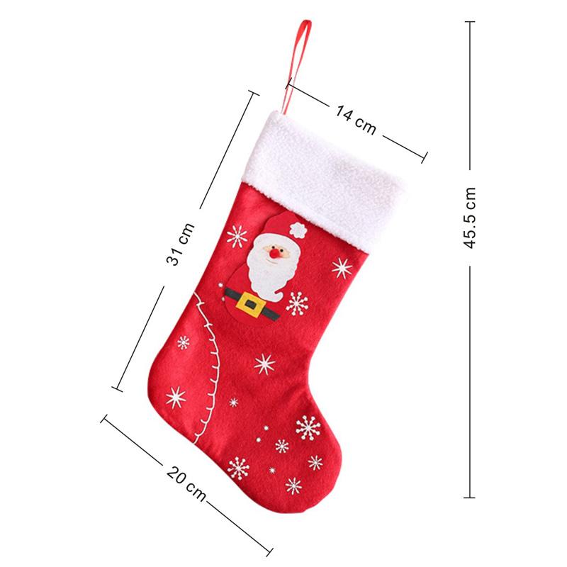 Product Introduction of Tất Giáng Sinh Lớn, Ông Già Noel, Nai Sừng Tấm, Người Tuyết, Túi Quà Kẹo Giáng Sinh Cho Trẻ Em, Lò Sưởi, Trang Trí Cây Giáng Sinh, Năm Mới 19