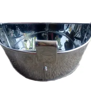 sarangan setengah panjang  20 cm(sesuai utk dandang dgn diameter 22cm),lebar tengah 9 cm, bhn steanlis