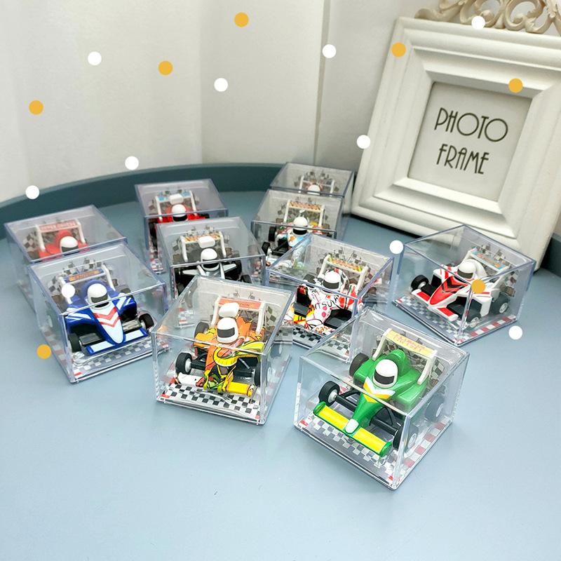 Xe đồ chơi kiểu go kart với hộp đựng, xe bỏ túi cỡ nhỏ, xe đua bằng hợp kim kéo…