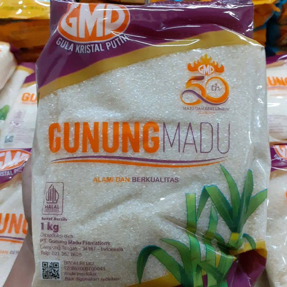 Promo Grosir 2 Pcs Gula GMP Gunung Madu 2 x 1 Kg Murah Premium Murni